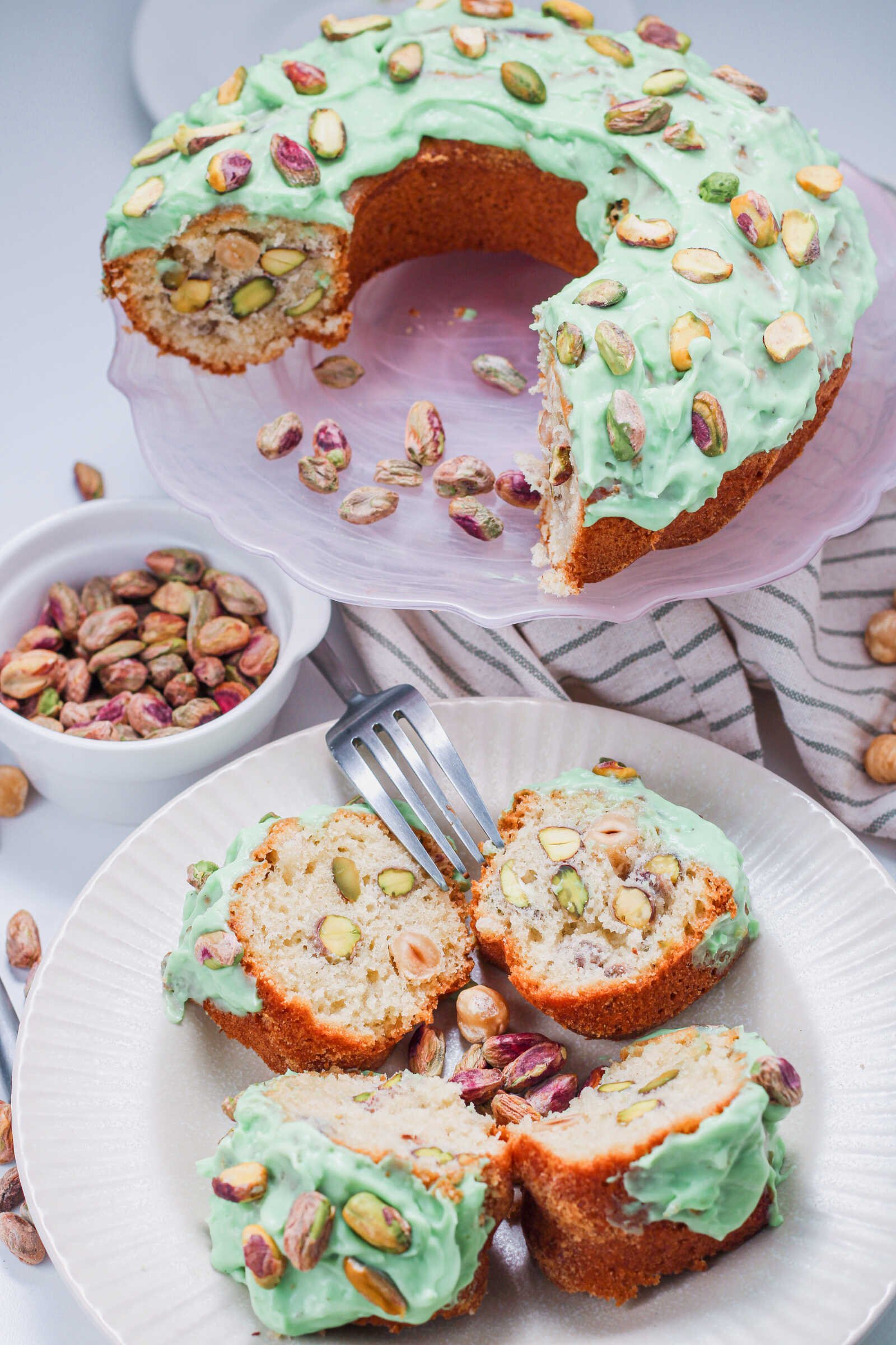Pistachio Bundt Cake: Bright, Light & Festive!