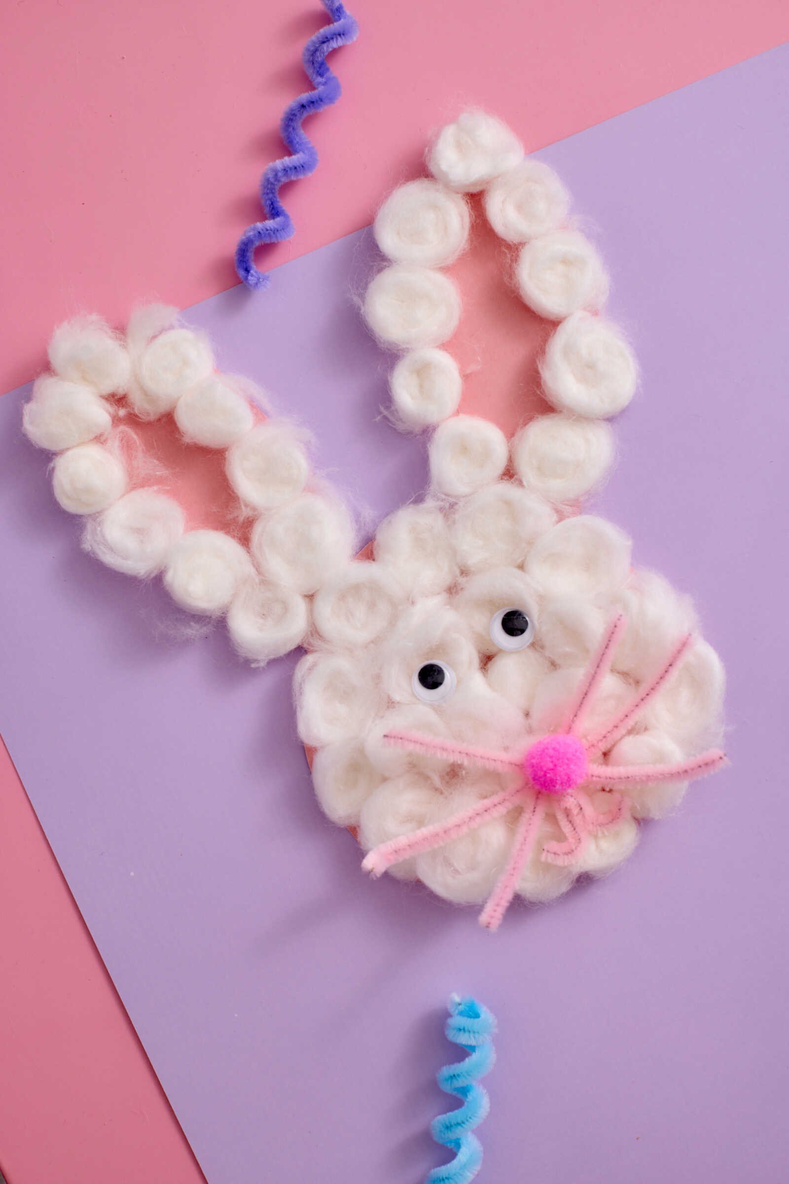 Bunny Cotton Craft: Fluffy Easter Bunny DIY for Kids