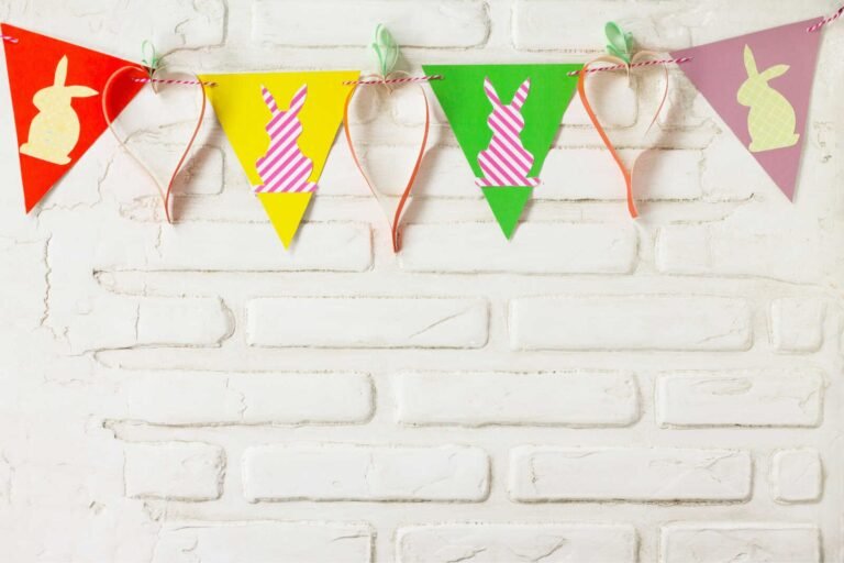 Easy DIY Easter Bunny Banner Craft for Kids